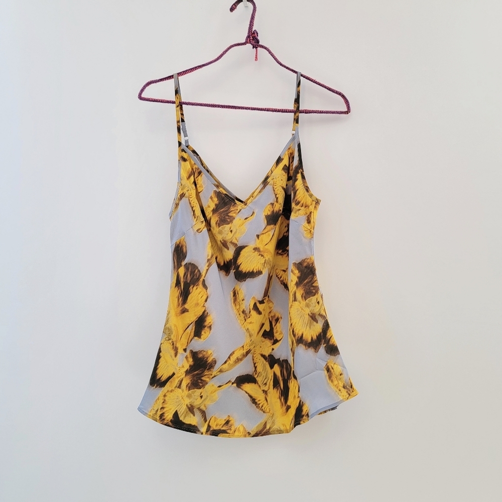 J.Crew Drapey Camisole Pleated Skirt Set Saffron Floral Size XS Preppy Academia - Picture 7 of 13